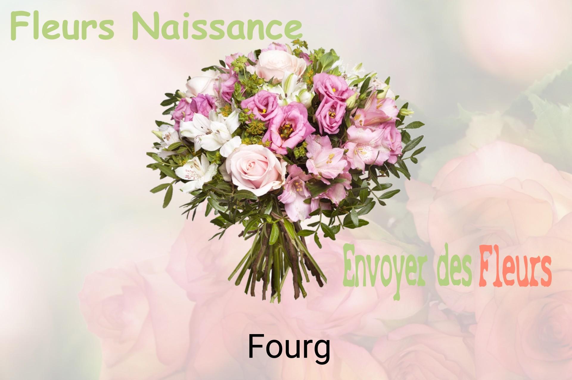 Bouquet de fleurs de naissance livré à Fourg